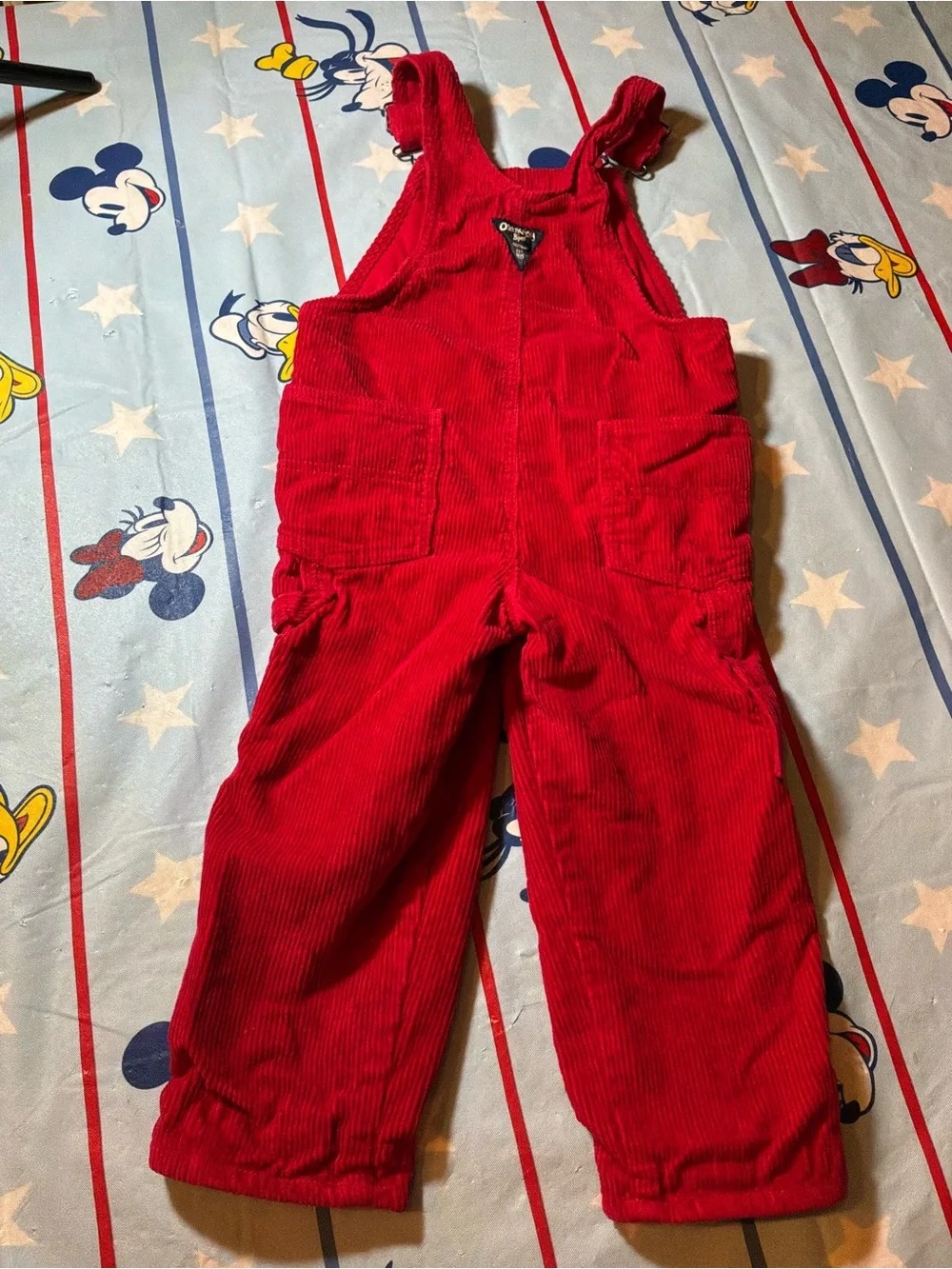 Oshkosh b’gosh overalls corduroy red size 4t